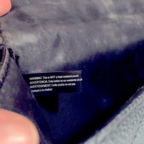 So_CHIC Matte Black Pebble Quilted Textured Handbag+Beautiful RoseGold Trim Snap - Picture 10 of 16